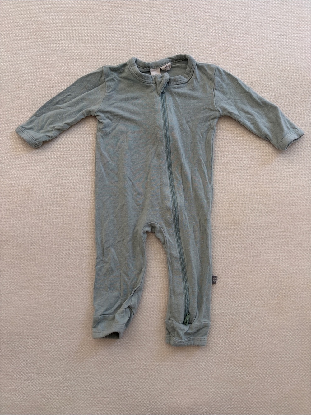 Kyte BABY Zippered Romper in Sage